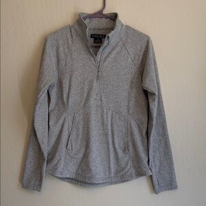 Kyodan Light Gray Women's Quarter-Zip Hoodie